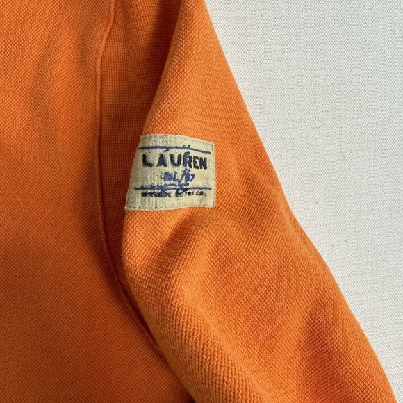 LAUREN RALPH LAUREN ORANGE COWL NECK LONGSLEEVE SWEATER SIZE MEDIUM CASUAL - Picture 4 of 9